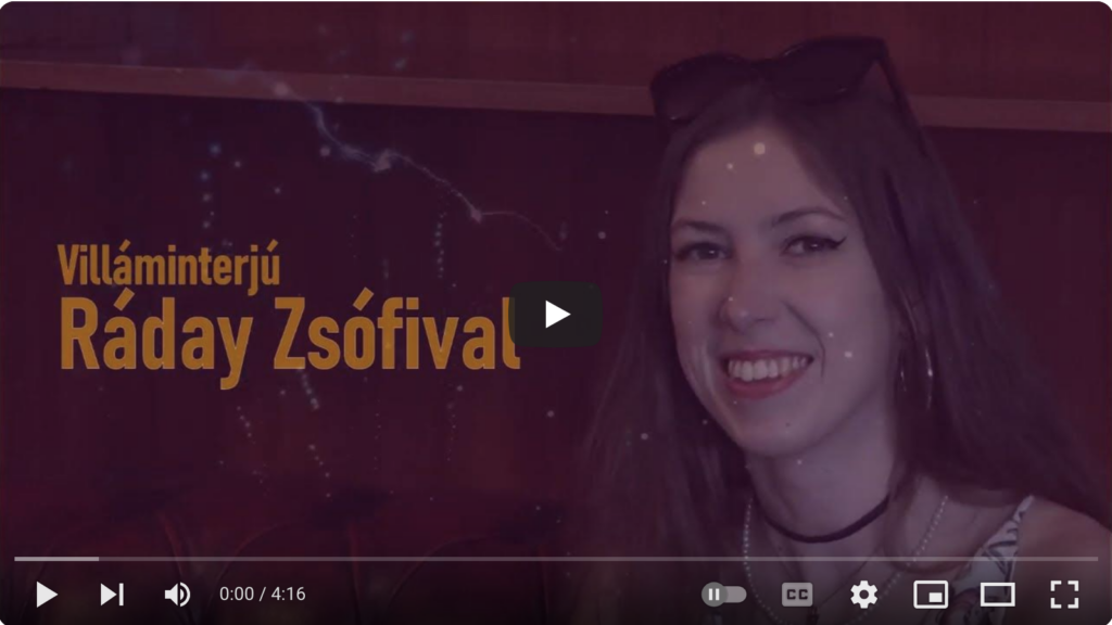 Csornyij Dávid, Varga Melinda Az önismeret fontosságáról. Villáminterjú Ráday Zsófival